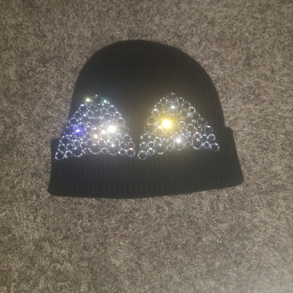 Cute bling ear beanie